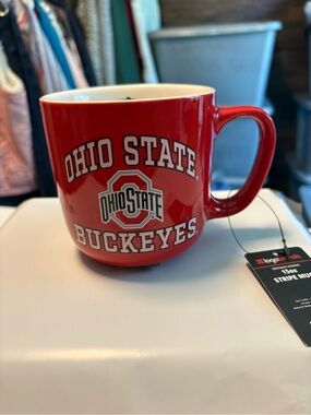 Buckeyes Red Ceramic 15oz. Mug - Team Logo